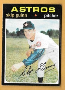 1971 Topps High Number #741 Skip Guinn, Houston Astros - NRMT BEAUTY