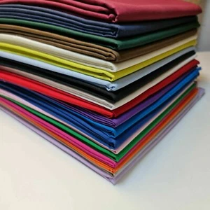 Cotton Material EXTRA WIDE Quilting Sheeting Fabric 20+ Colours 90" 240cm Meter - Picture 1 of 39