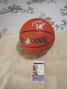 GREGG POPOVICH SIGNED BASKETBALL JSA CHAMPIONSHIP TROPHY BALL. LAST CHAMPIONSHIP - Picture 1 of 6
