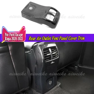 For Ford Escape Kuga 2020-2024 Carbon Fiber Rear Air Outlet Vent Panel Cover ABS - Picture 1 of 6