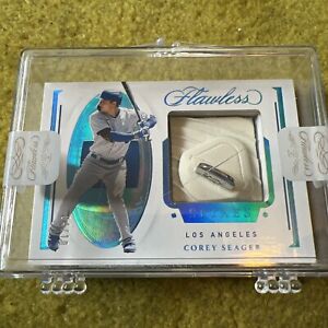 2021 Panini Flawless COREY SEAGER CLEATS SPIKES DOGDERS RANGERS 04/10 SEALED