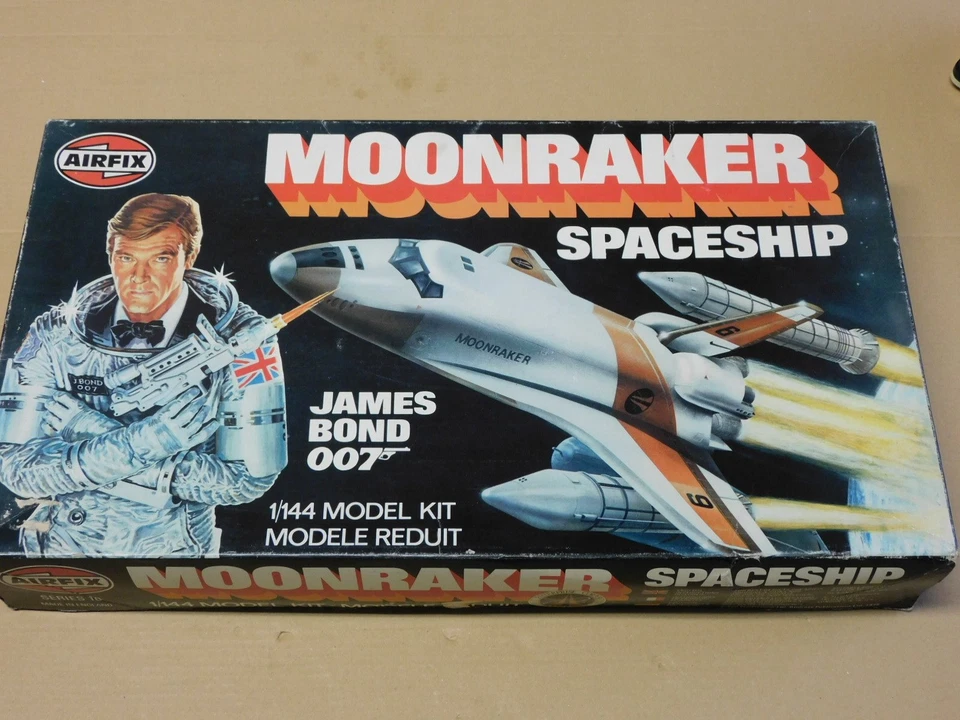 Airfix Moonraker 007 Space ship James Bond Space Shuttle 1:144 vintage kit 1979 - Immagine 1 di 4