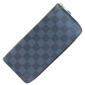Louis Vuitton Round Zipper Long Wallet Damier Graphite Cobalt Zippy Wallet - Picture 1 of 9