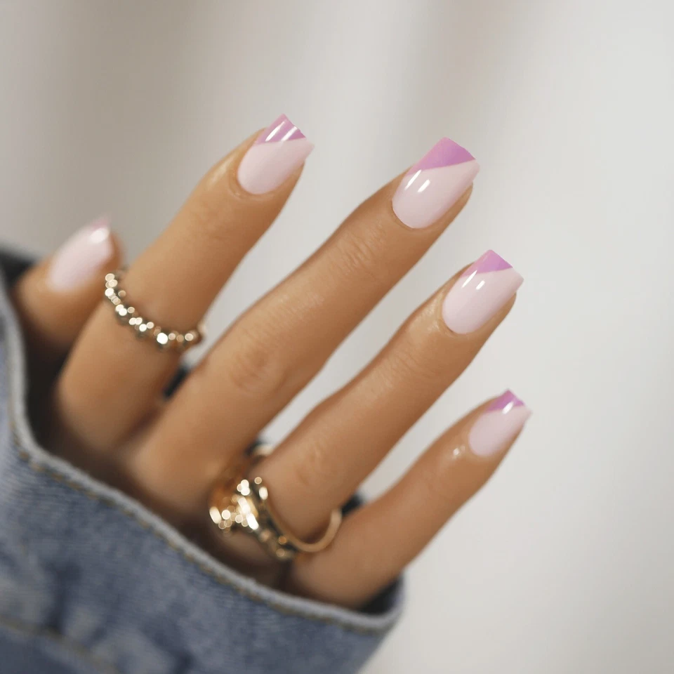 Künstliche Nägel 24p - Frühlingsromanze - zum aufkleben press on nails klebepads