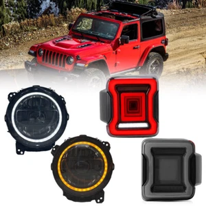 Faro LED DRL + Kit de señal de giro de luz trasera para Jeep Wrangler JL 2018-2022 - Imagen 1 de 13