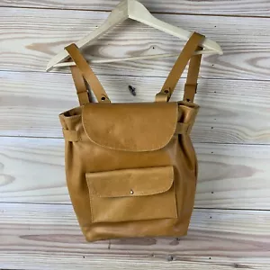 Noonday Collection Homesteader Convertible Backpack Tan Leather - Picture 1 of 12