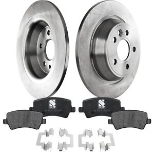 Rear Brake Disc Rotors and Pads Kit For Land Rover Range Evoque 2012 2013-2015