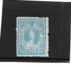 Qld Fiscal 1D Blue Stamp - Mint - Lovely Stamp (Gg132)