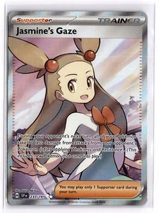 Juego de cartas coleccionables Pokémon Jasmine's Gaze (arte completo) 233/191 Sv08: Surging Sparks ultra raro - Imagen 1 de 2