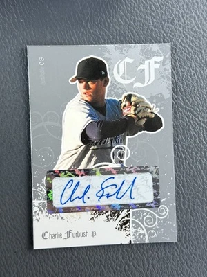 RARE! 2008 Just Minors Silver Glossy Edition 1/1 Charlie Furbush #JF-23 AUTO - Image 1 of 2