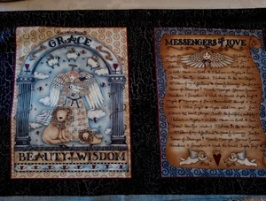 Vintage - Debbie Mumm- 2.5 yd x 43"-Angels Messengers of Love- Cotton Fabric - Picture 1 of 11