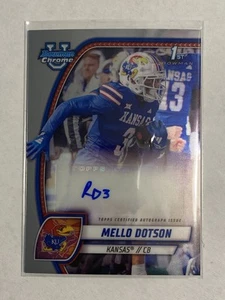 2024 bowman chrome university football auto Mellow Dotson - Picture 1 of 2
