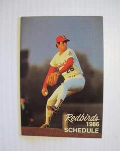 1986 POCKET SPIELPLAN LOUISVILLE REDBIRDS AMERICAN ASSOCIATION BASEBALL - Bild 1 von 3