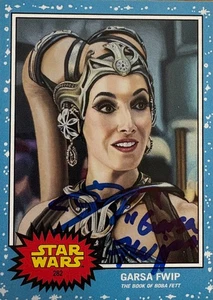 Star Wars Jennifer Beals Autographed Garsa Fwip Topps Living Card-GENUINE Signed - Picture 1 of 2