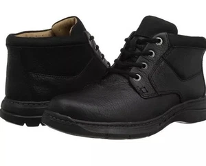 Clarks Un Brawley Herren Schwarz Leder Schnür Stiefeletten Uk Größe 7 G EUR 41. - Bild 1 von 5