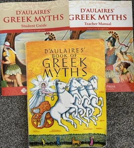Memoria Press D'Aulaires' Greek Myths: Book, Student Guide And Teacher Manual - Picture 1 of 5
