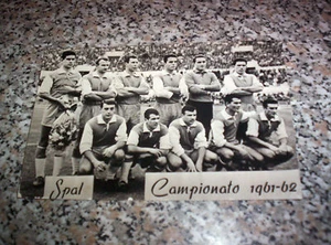 CARTOLINA SQUADRA SPAL CAMPIONATO 1961-62(1962) FOTOCOLOR ALBUM CALCIATORI - Foto 1 di 1
