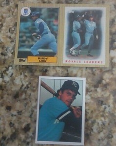 1975 SSPC ROOKIE GEORGE BRETT MINT  1987 2 CARD PANEL W/BRETT ROYALS KC`