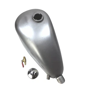Silber Motorrad Benzin Gas Kraftstofftank Universelle Für Alle Motorräder Neu - Picture 1 of 6