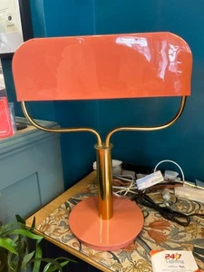 Salmon Coloured Vintage Style Office Lamp - Picture 1 of 1