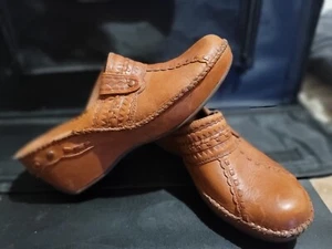 CLARKS Artisan Collection Slip-On Leather Wedge Slide Sandals Size 9 Comfort - Bild 1 von 10