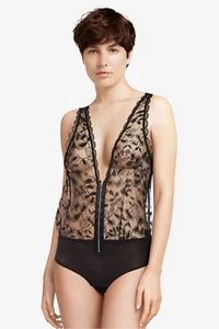 CHANTAL THOMASS BODY EN DENTELLE TAILLE S COULEUR NOIR REF T07D50 - Picture 1 of 3
