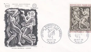 FRANCE 1968 FDC ANTOINE BOURDELLE YT 1569 - Imagen 1 de 1