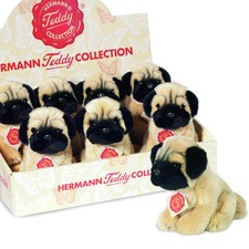 Pug collectable soft toy plush dog / puppy by Teddy Hermann - 92714