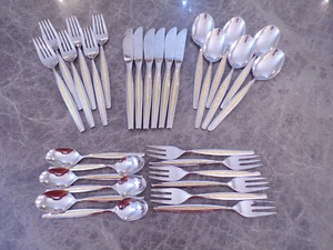 WMF Modell Palma / Capri Gold Cromargan Tafelbesteck 6 Personen 30 Teile TOP - Bild 1 von 10