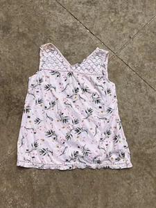 Roxy Girls Pink Cotton Tank Top Size 14 - Picture 1 of 4