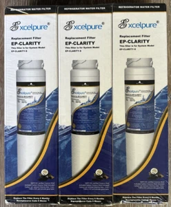 3 pk Excelpure EP-Clarity Water Filter Replacement Filters Whirlpool Kitchenaid - Picture 1 of 7