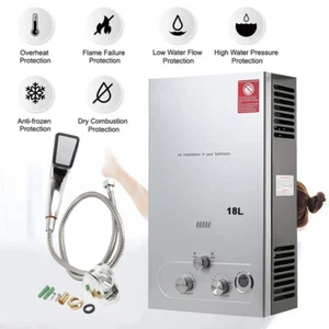 8L/10/12L/16/18L Instant Gas Hot Water System Heater Portable Shower LPG Caravan - Picture 1 of 29