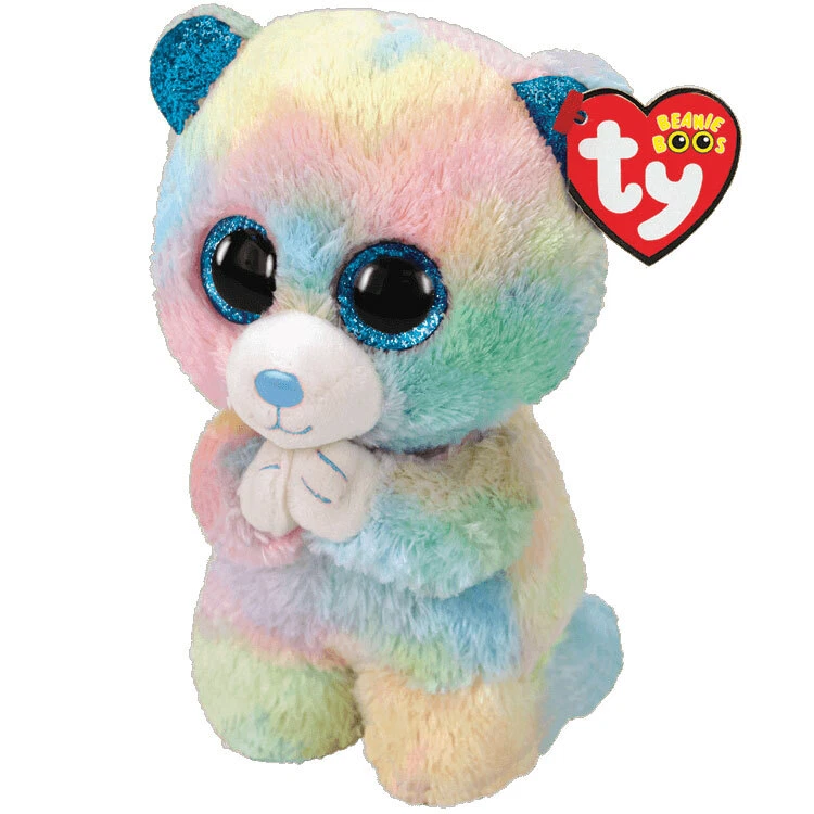 TY Beanie Boos -HOPE the Praying Tie-Dye Charity Bear (Glitter Eyes)(6 in) MWMTs - Image 1 of 1
