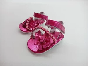 Lo último Sandalias Rosa Estrás Con Lazo 18" Muñeca Ropa Se Adapta a American Girl - Imagen 1 de 5