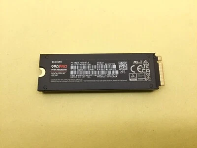 Samsung 990 PRO 2TB M.2 NVME PCIE V-NAND SSD w/Heatsink MZ-V9P2T0CW New - Image 1 of 3