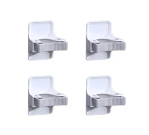 4-8 Pack Self-Adhesive Broom Holder Set Wall-Mounted Mop and Broom Gripper Racks - Picture 1 of 6