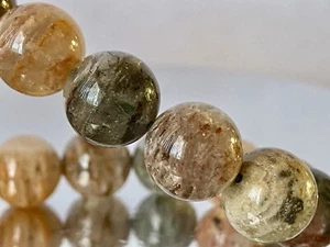 8" "Intricate/AAAA"~Lodolite Thousand-layer Phantom Garden Quartz Bracelet O1408 - Picture 1 of 10