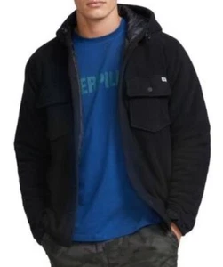 Small CAT Caterpillar pechschwarz Arbeitskleidung isoliert Hemd Jacke Mantel 40" 99 $ - Bild 1 von 19