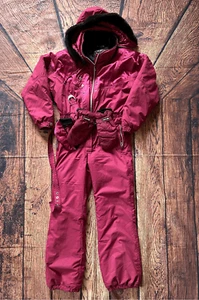 Vintage OBERMEYER Ski Suiit Snowsuit with gloves Kids Size 16 - Picture 1 of 14