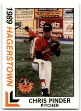 1989 BEST HAGERSTOWN SUNS CHRIS PINDER HAGERSTOWN SUNS #27