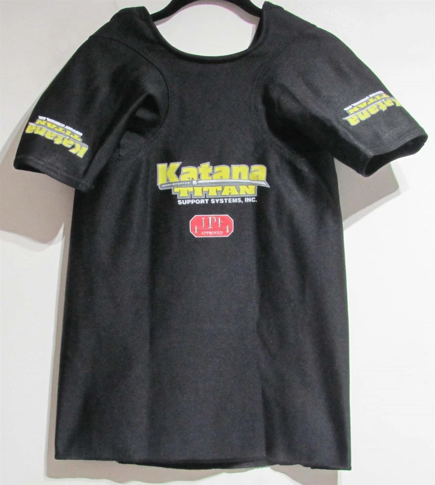 Titan Katana A/S Bench Shirt Size 46 Black (Sleeves Shortened 2") Lightly Used - Image 1 of 1