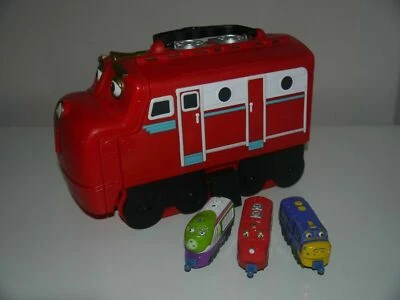 Chuggington Wilson Carry Case & 3 Die Cast Trains Brewster Koko Wilson_ 8 _ - Image 1 of 4
