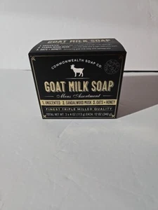 Goat Milk Soap Pack Of 3 Commonwealth Soap Co. Finest Triple Milled Quality Mens - Picture 1 of 11