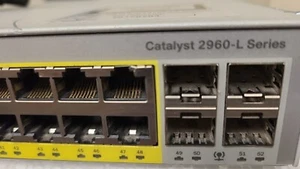 Tested Cisco Catalyst 2960-L WS-C2960L-48PS-LL Network Switch Delivery 2-7 Days - Picture 1 of 5