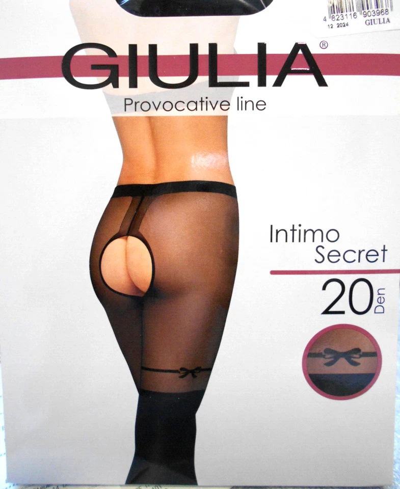 GIULIA Ouvert-Strumpfhose Intimo Secret 20 Den Größe L Farbe Nero - Bild 1 von 1