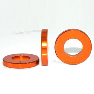 Alu Flachscheiben M3 M4 M5 M6 M8 M10 Alu Distanzscheiben Dichtung eloxiert orange - Bild 1 von 9