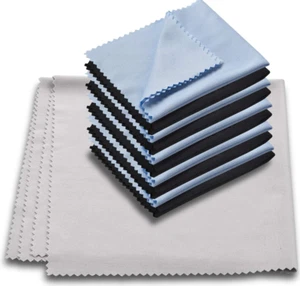 11 Pcs Eyeglass Cleaning Cloths Premium Soft Glasses Cleaner 1Pcs 12"x12" New - Picture 1 of 7