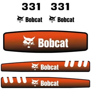 Bobcat 331 Decals Repro Aftermarket Kit  | Laminated 7 year material - Imagen 1 de 3