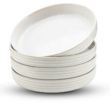 American Atelier Pasta Bowls Set of 4, 20 oz, Made of Stoneware  - White