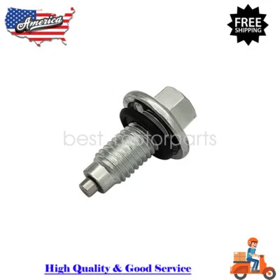Magnetic Oil Drain Plug & Gasket MDP5721 For Chevorlet GMC Hummer Ford Lincoln Foto 1 de 4